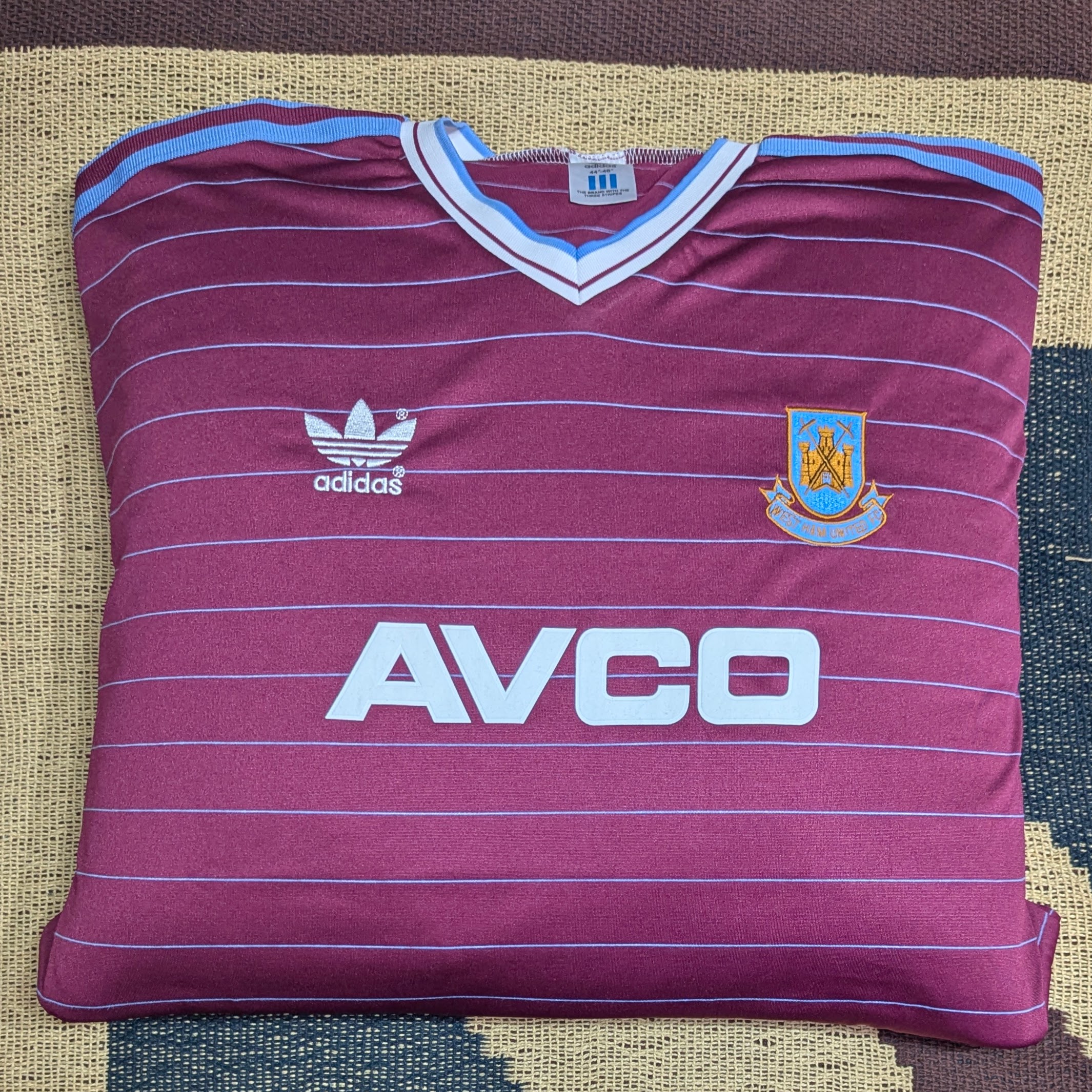 West Ham Football Shirt 1995-86 Home Reissue