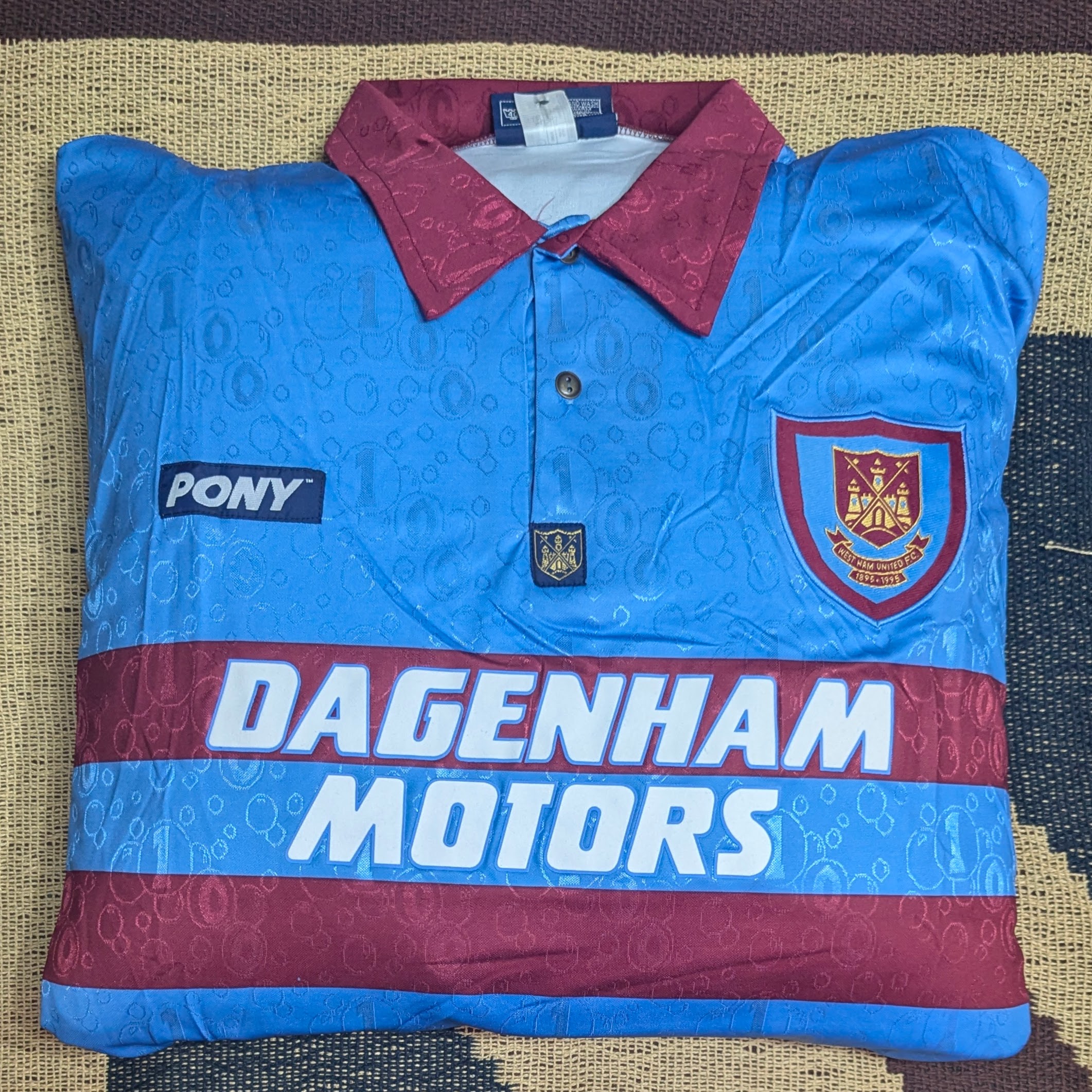 West Ham Football Shirt 1995-96 Away Reissue