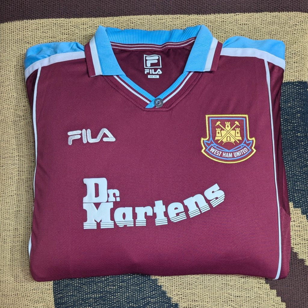West Ham Football Shirt 2000-01 Home Reissue
