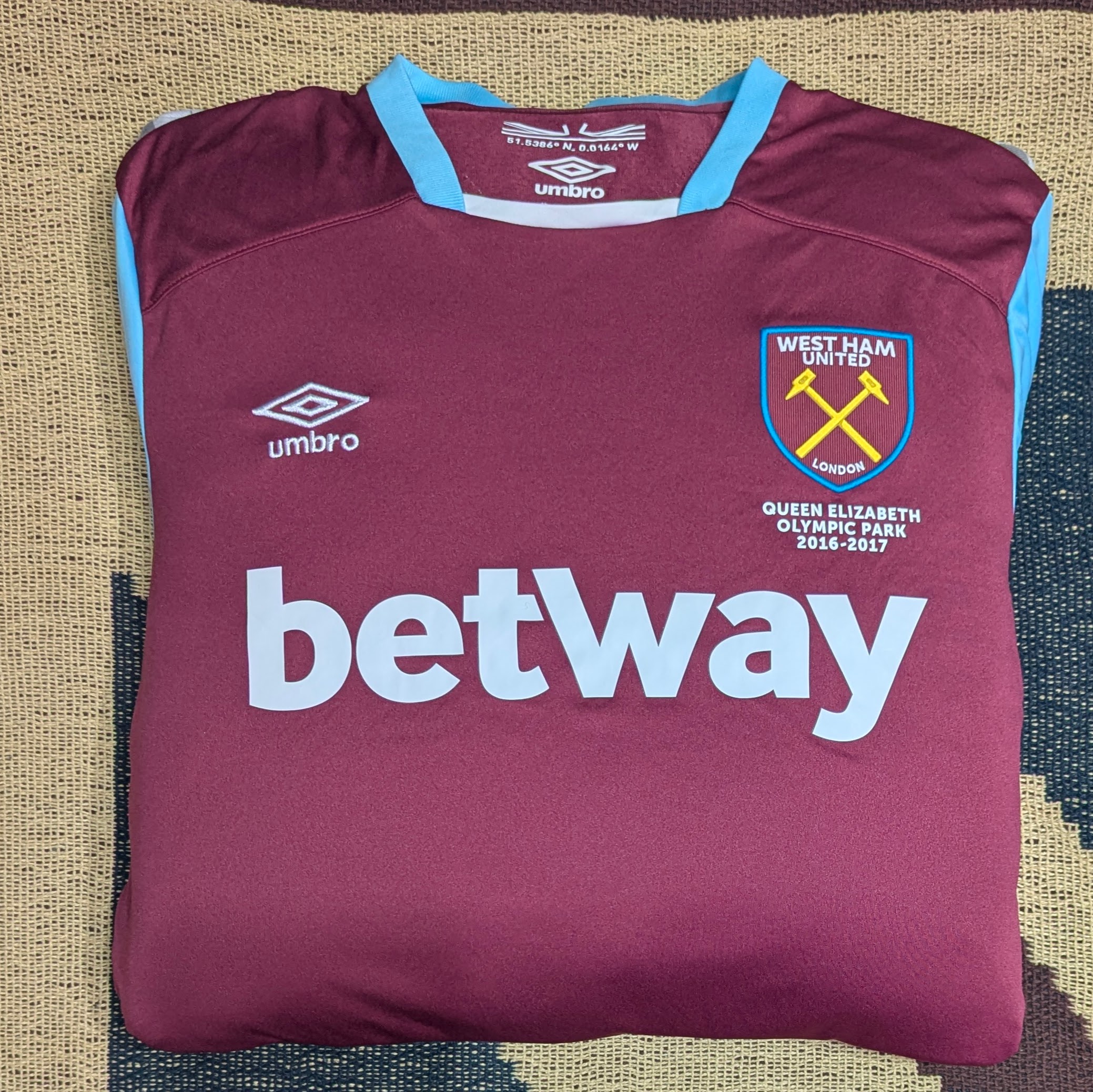 West Ham Football Shirt 2016-17 Home