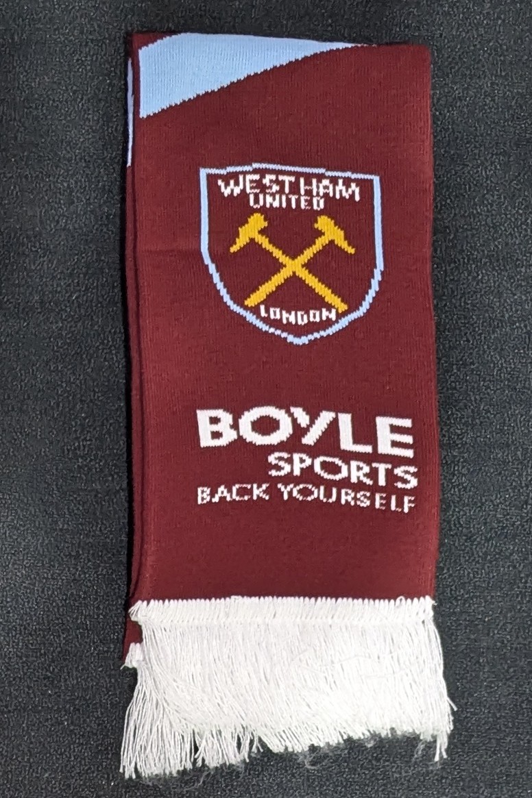 WHU and Boyle Sports Scarf
