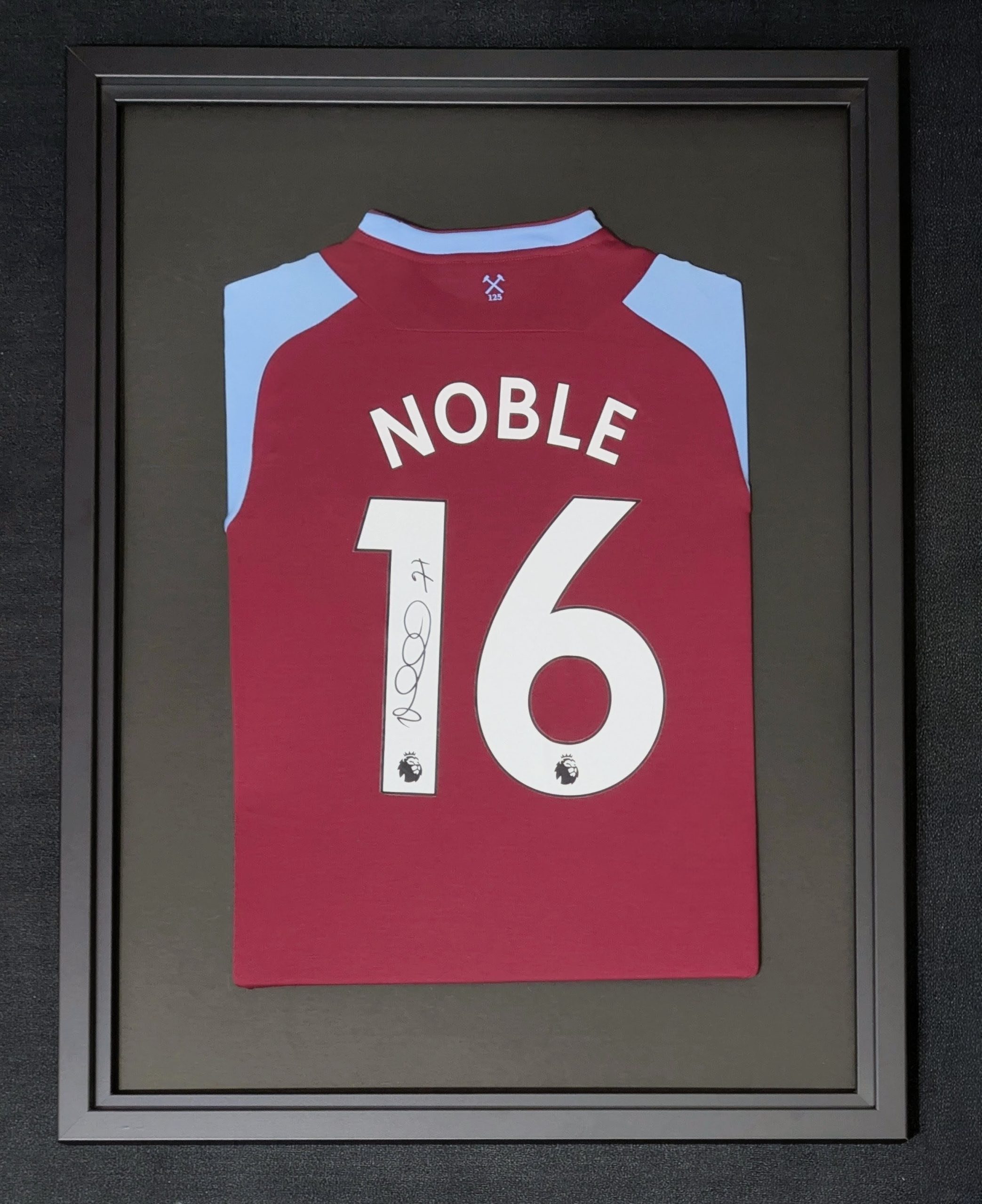 Signed Mark Noble on an Official 2020/21 Home Shirt